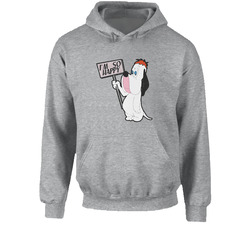 Droopy The Dog Retro Cartoon I'm So Happy Hoodie