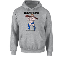 Hacksaw Jim Duggan Retro Wrestling Hoodie