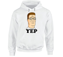 King Of The Hill Hank Yep Cartoon White Hoodie