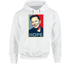 Elon Musk Hope Poster Icon Entreprenuer Spacex Tesla Creator Fan Hoodie