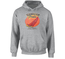 Hawaiian Tropic Dark Tanning  Oil 80s Vintage Distressed Fan Hoodie