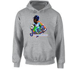 Bo Jackson Retro Baseball Caricature Hoodie