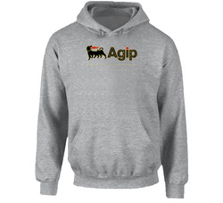 Agip Europe Gasoline Gas Station Vintage Fuel Petro Classic Logo Hoodie