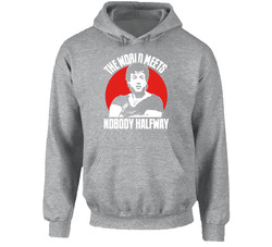 Over The Top Retro The World Meets Nobody Halfway Hoodie