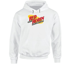 Red Robin Fast Food Restaurant Distressed Look Hoodie
