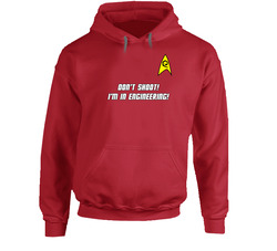 Red Shirt Security Don't Shoot Hoodie