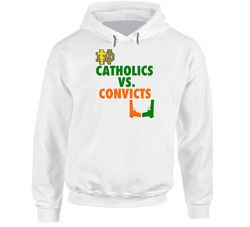 Catholics Vs Convicts Holy Cross Against Guns College Football Hoodie