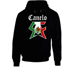 Canelo 1 Logo Color Black Hoodie