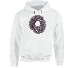 White Purple Print 7.2.19 Hoodie