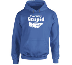 Im With Stupid Geico Manatee Commercial Funny Hoodie