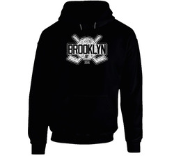 Brooklyn Islanders New York 2015 Black Hockey Logo Hoodie
