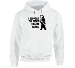 I Support The Right To Arm Bears Funny Hilarious Hoodie