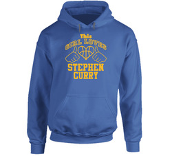 Stephen Curry This Girl Loves Heart Golden State Basketball Hoodie