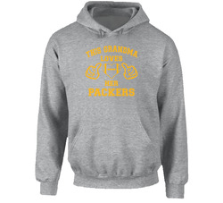 This Grandma Loves Her Packers Football T Shirt - Green Bay Team Colors Hoodie