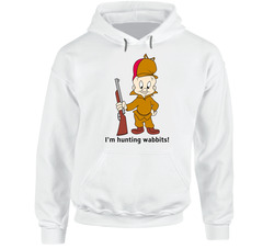 Elmer Fudd Cartoon I'm Hunting Wabbits Hoodie