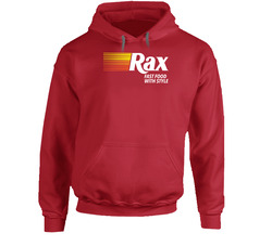 Rax Roast Beef Classic Retro Fast Food Restaurant Logo Fan Foodie Food Hoodie