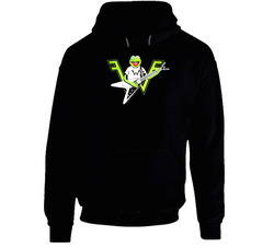 Kermit The Frog Playing The Guitar Weezer Logo Hoodie