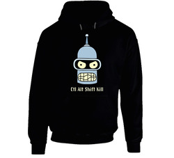 Futurama Ctrl Alt Shift Kill Bender Hoodie