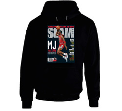 Slam Magazine Issue 33 Michael Jordan Popular Basketball Magazine Grunge Look Hoodie