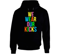 We Wear Our Kicks Fruity Pebbles Color Foams Hoodie
