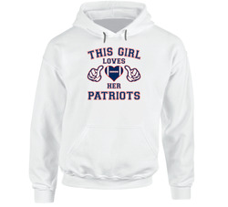 This Girl Loves Her New England Patriots Football Hoodie