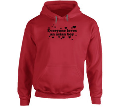 Everyone Loves An Asian Boy Funny Benchwarmers Popular Movie Hoodie