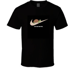 Just Take Your Time Do It Swoosh Turtle Parody T Shirt
