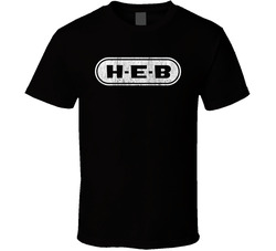Heb Grocery Store Company Logo Vintage Grunge Look retro T Shirt
