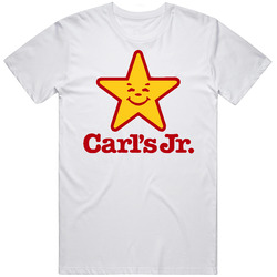 Carls Jr Burger Fast Food Retro Graphic Unisex Cotton White Classic T Shirt