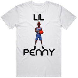 Lil Penny Anfernee Hardaway Mascot Retro Graphic Unisex Cotton White Classic T Shirt