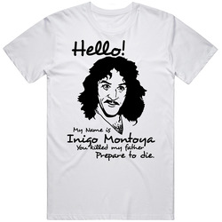 The Princess Bride Retro Inigo Montoya Retro Graphic Unisex Cotton White Classic T Shirt