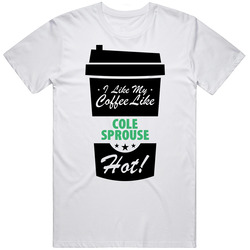 I Like My Coffee Like Cole Sprouse Hot Funny Male Celeb Cool Fan Retro Graphic Unisex Cotton White Classic T Shirt