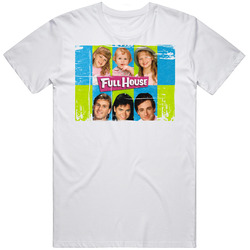 Full House Mary Kate Ashley Olsen Retro Grunge Look Retro Graphic Unisex Cotton White Classic T Shirt