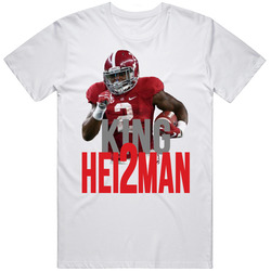 Derek Henry King Heisman Winner 2015 Alabama Running Back Retro Graphic Unisex Cotton White Classic T Shirt