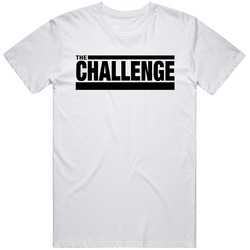 The Challenge Retro Graphic Unisex Cotton White Classic T Shirt
