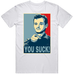 Bill Murray Hope Retro Graphic Unisex Cotton White Classic T Shirt