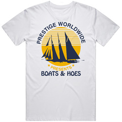 Step Brothers Boats And Hoes Movie Retro Graphic Unisex Cotton White Classic T Shirt