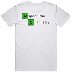 Respect The Chemistry Breaking Bad Retro Graphic Unisex Cotton White Classic T Shirt