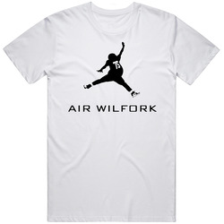 Air Wilfork Field Goal Block Football Lineman Retro Graphic Unisex Cotton White Classic T Shirt