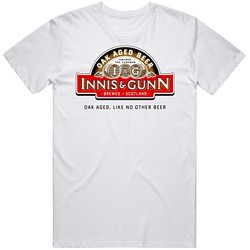 Innis And Gunn Scotish Beer Ale British Alcohol Retro Graphic Unisex Cotton White Classic T Shirt