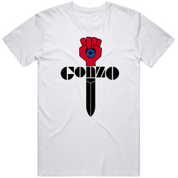 Gonzo Journalism Hunter S Thompson Retro Graphic Unisex Cotton White Classic T Shirt
