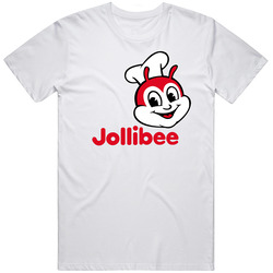 Jollibee Logo Retro Graphic Unisex Cotton White Classic T Shirt Jollibee Logo Retro Graphic Unisex Cotton White Classic T Shirt