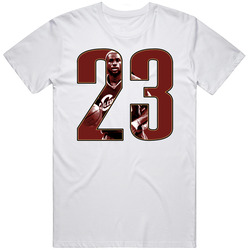 Lbj23 Retro Graphic Unisex Cotton White Classic T Shirt