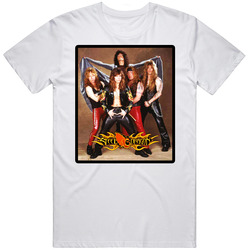 Steel Dragon Group Rock Star Retro Graphic Unisex Cotton White Classic T Shirt