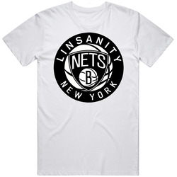 Jeremy Lin Brooklyn Nets Linsanity New York Retro Graphic Unisex Cotton White Classic T Shirt