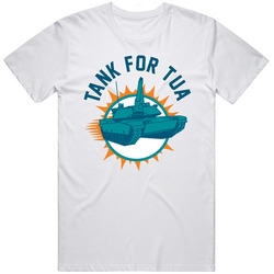 Tank For Tua Tagovailoa Miami Football Fan Parody Retro Graphic Unisex Cotton White Classic T Shirt