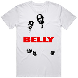 Belly Nas Dmx Hip Hop Rap Movie Retro Graphic Unisex Cotton White Classic T Shirt