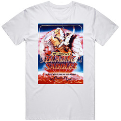 Blazing Saddles Retro Graphic Unisex Cotton White Classic T Shirt