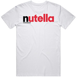 Nutella Chocolate Spread Italian Retro Graphic Unisex Cotton White Classic T Shirt