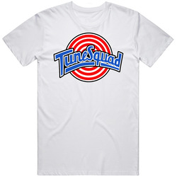 New Tune Squad Tee Retro Graphic Unisex Cotton White Classic T Shirt